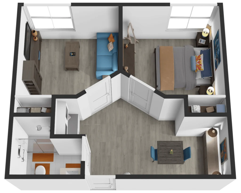 Sodalis Texas City - Two Bedroom Floorplan
